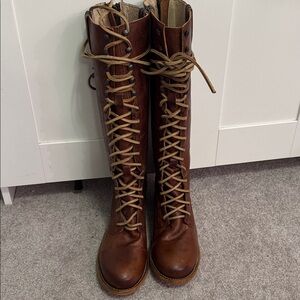 Freebird by Steven Tan Lace Up Boots- Grany